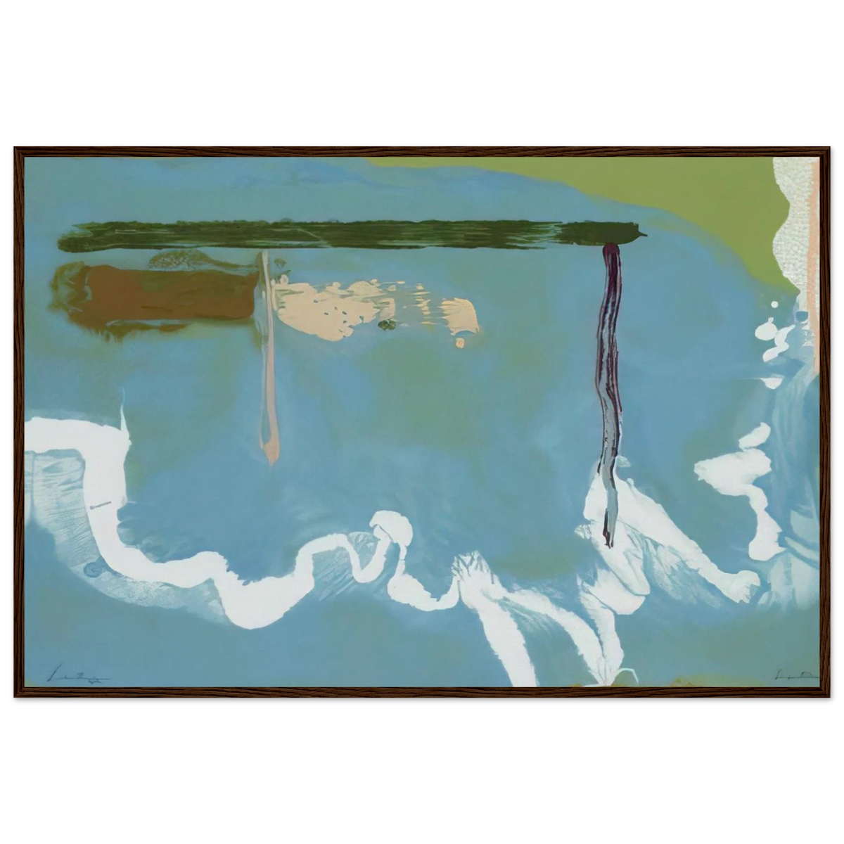 Skywriting - 1997 Framed Poster | Helen Frankenthaler Framed Prints Wall Art | Frankenthaler Helen