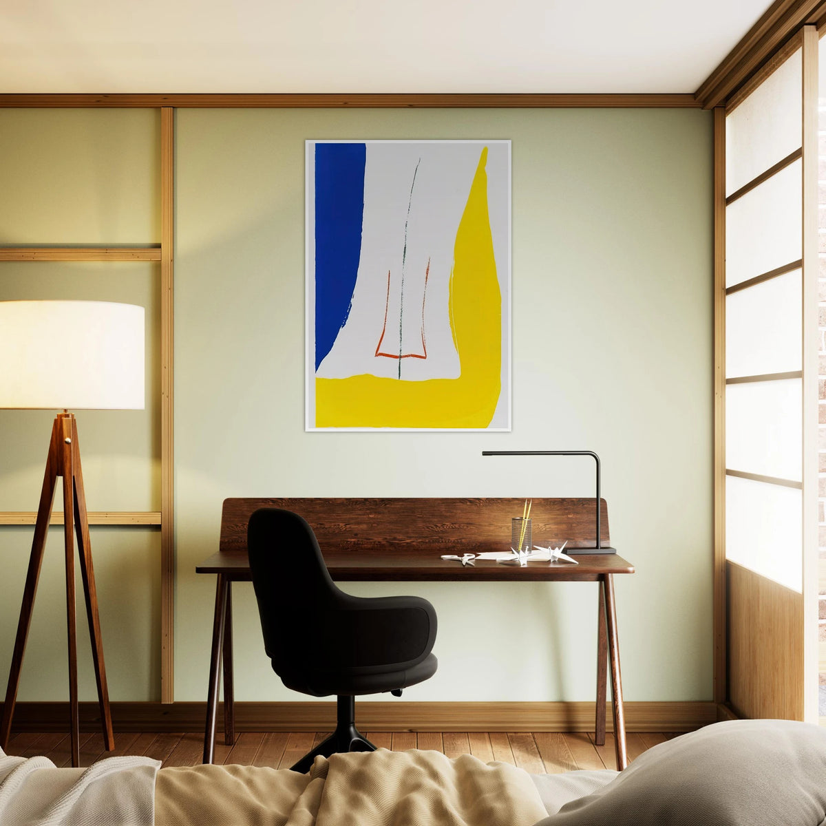 Sun Corner - 1968 Framed Poster | Helen Frankenthaler Framed Prints Wall Art | Frankenthaler Helen