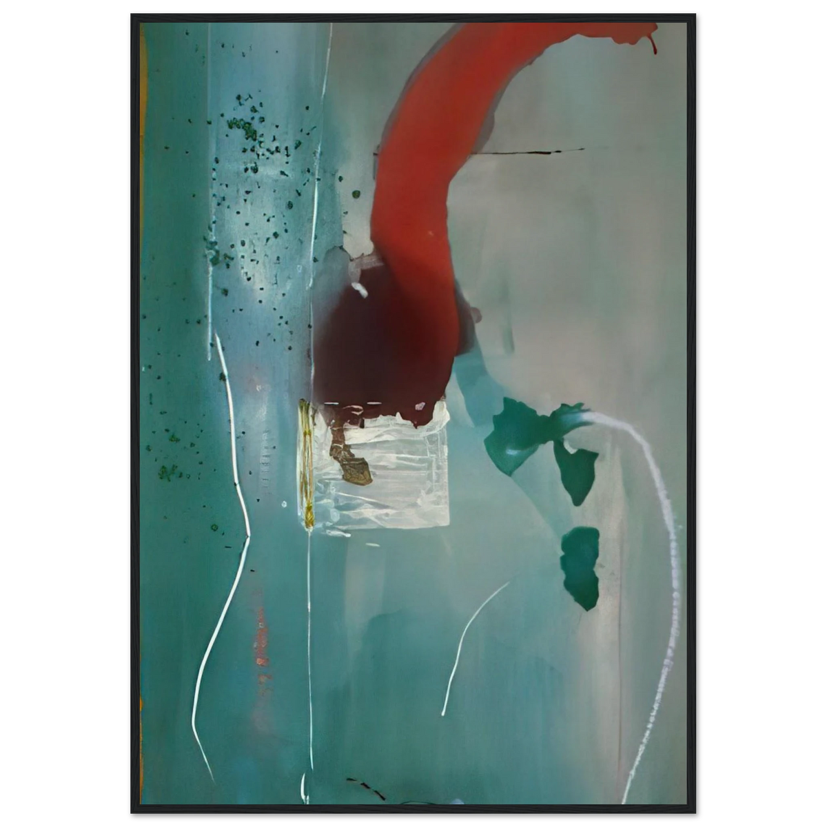 Square One - 1985 Framed Poster | Helen Frankenthaler Framed Prints Wall Art | Frankenthaler Helen