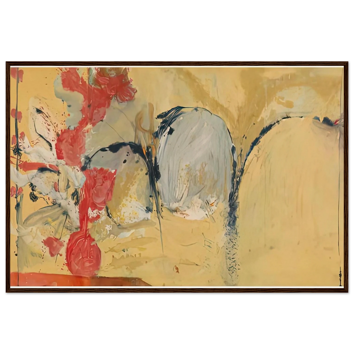 Large Abstract Still Life, 1951- Framed Poster | Helen Frankenthaler Framed Prints Wall Art | Frankenthaler Helen