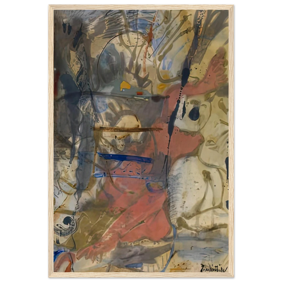 Europa, 1957- Framed Poster | Helen Frankenthaler Framed Prints Wall Art | Frankenthaler Helen