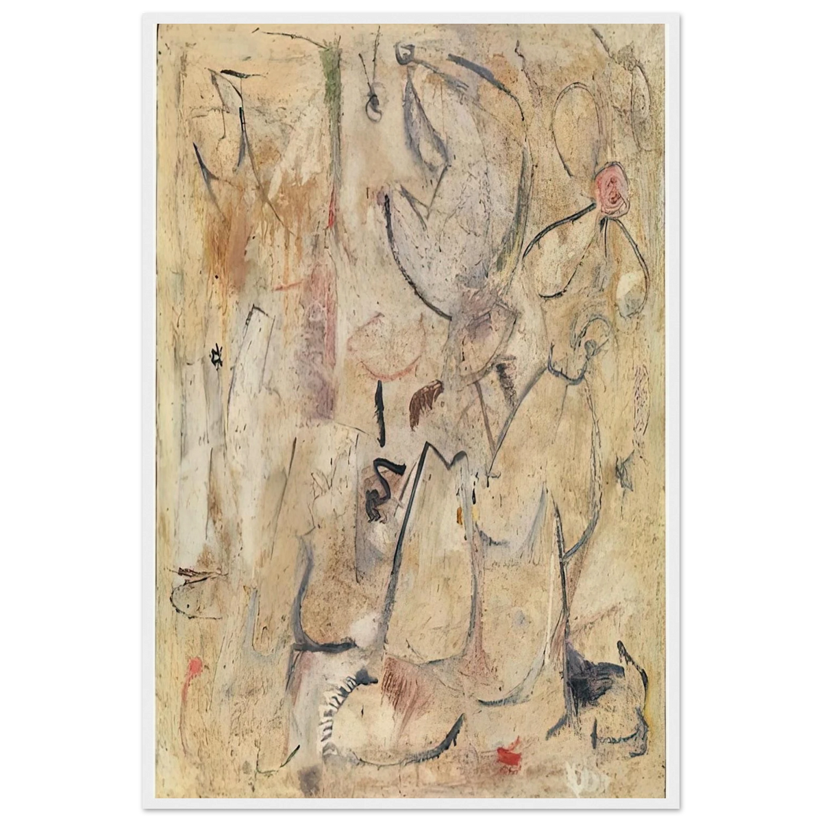 Beach, 1950- Framed Poster | Helen Frankenthaler Framed Prints Wall Art | Frankenthaler Helen