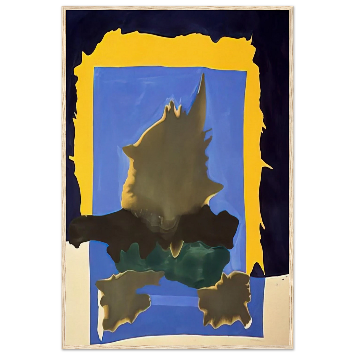 Interior Landscape - 1964 Framed Poster | Helen Frankenthaler Framed Prints Wall Art | Frankenthaler Helen