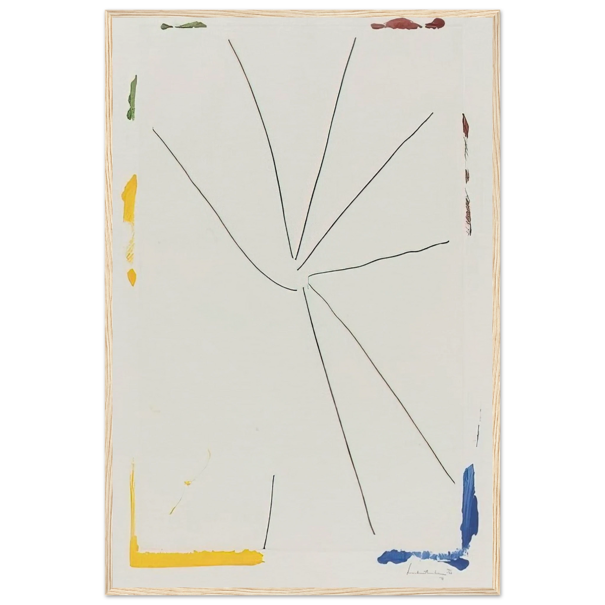 Free Wheeling - 1971 Framed Poster | Helen Frankenthaler Framed Prints Wall Art | Frankenthaler Helen