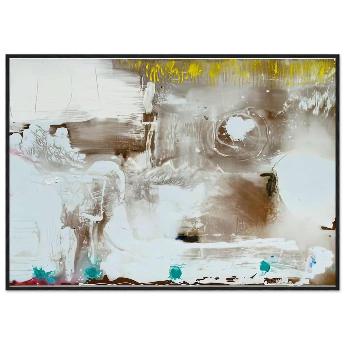 Arctic Thaw, 1990- Framed Poster | Helen Frankenthaler Framed Prints Wall Art | Frankenthaler Helen