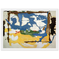 Swan Lake #2 - 1961 Framed Poster | Helen Frankenthaler Framed Prints Wall Art | Frankenthaler Helen