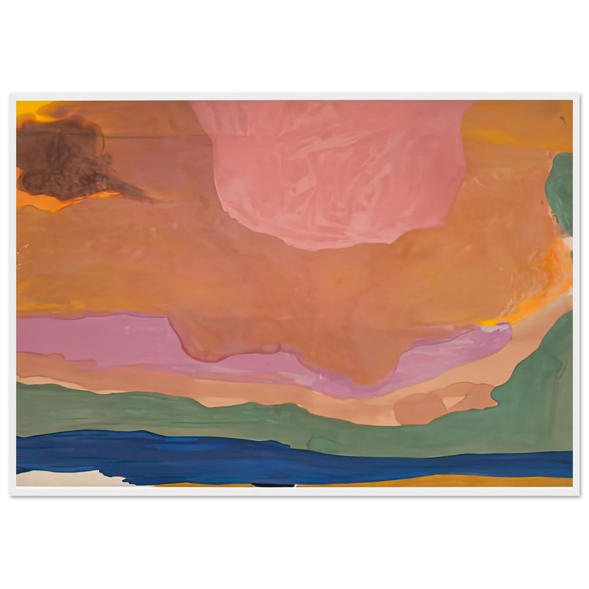 Flood, 1967- Framed Poster | Helen Frankenthaler Framed Prints Wall Art | Frankenthaler Helen
