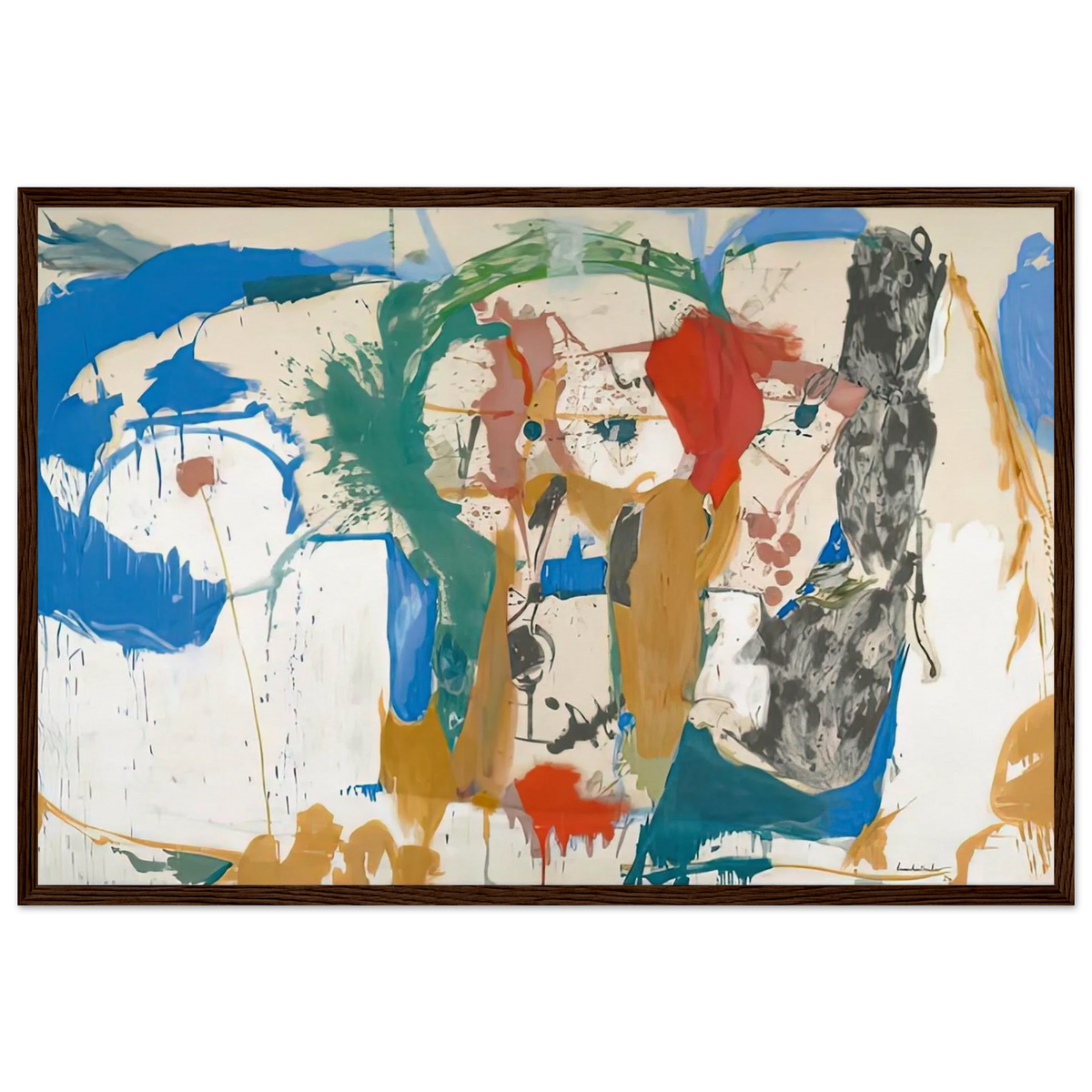 Madridscape, 1959- Framed Poster | Helen Frankenthaler Framed Prints Wall Art | Frankenthaler Helen