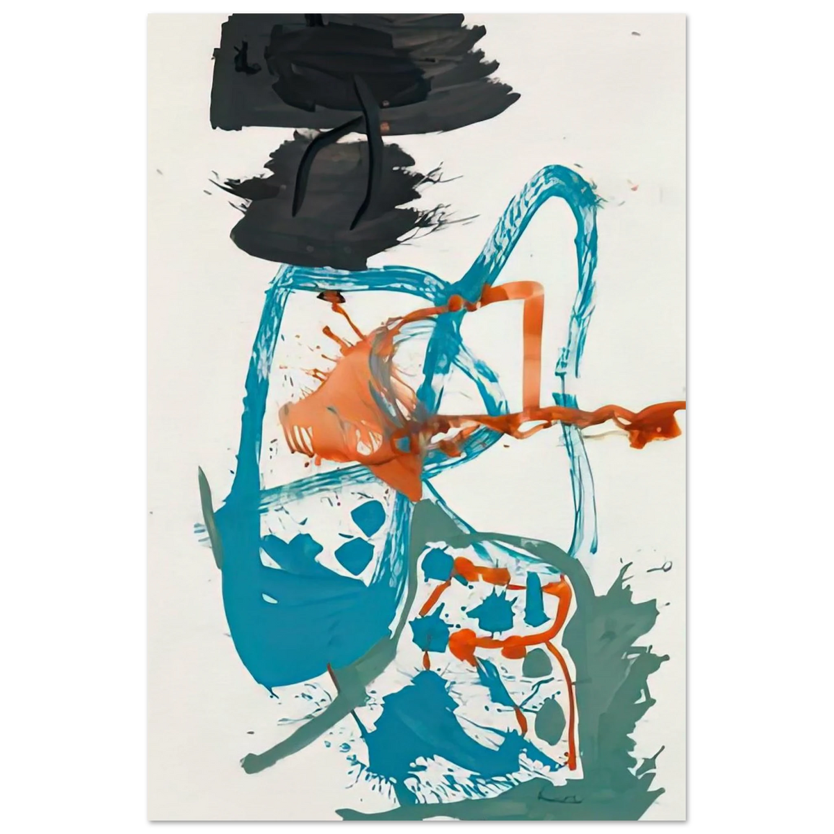 Winter Figure with Black Overhead, 1959- Poster | Helen Frankenthaler Poster | Frankenthaler Helen