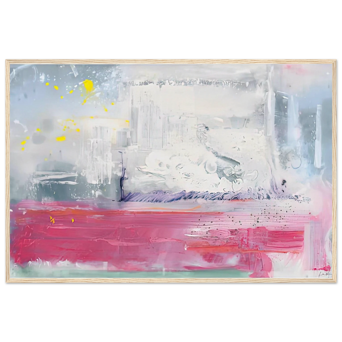 Hot Ice, 1990- Framed Poster | Helen Frankenthaler Framed Prints Wall Art | Frankenthaler Helen