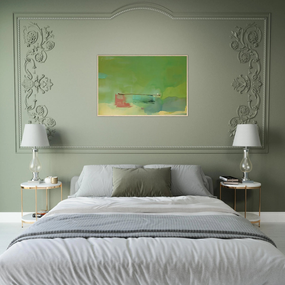 Springscape - 1975 Framed Poster | Helen Frankenthaler Framed Prints Wall Art | Frankenthaler Helen