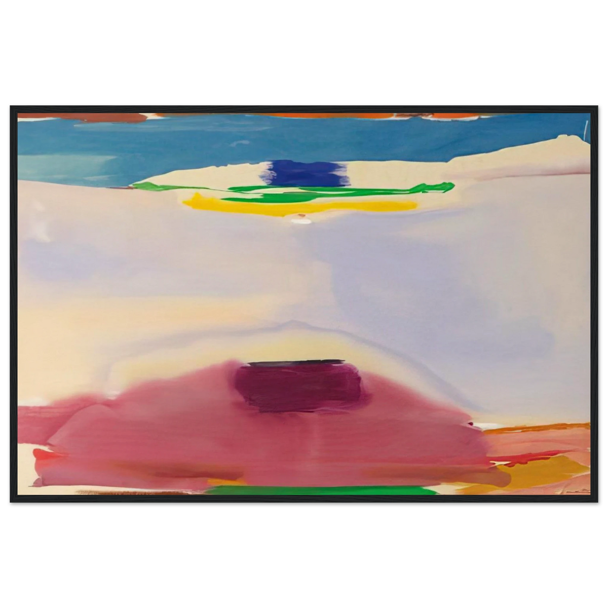 Leveling - 1973 Framed Poster | Helen Frankenthaler Framed Prints Wall Art | Frankenthaler Helen