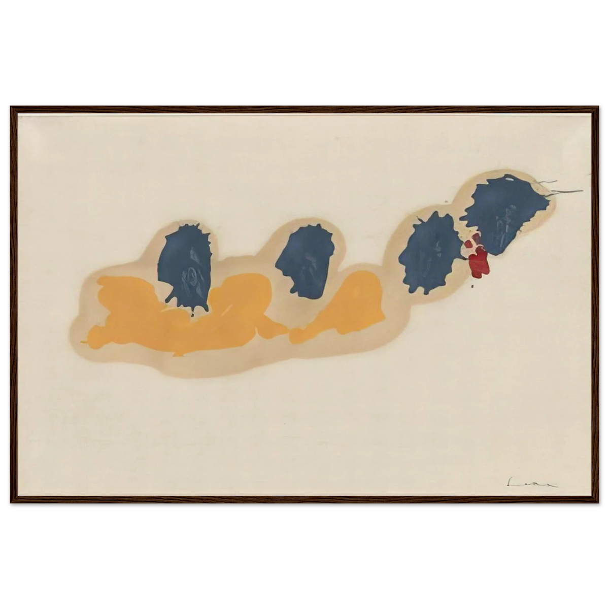 April IV - 1960 Framed Poster | Helen Frankenthaler Framed Prints Wall Art | Frankenthaler Helen