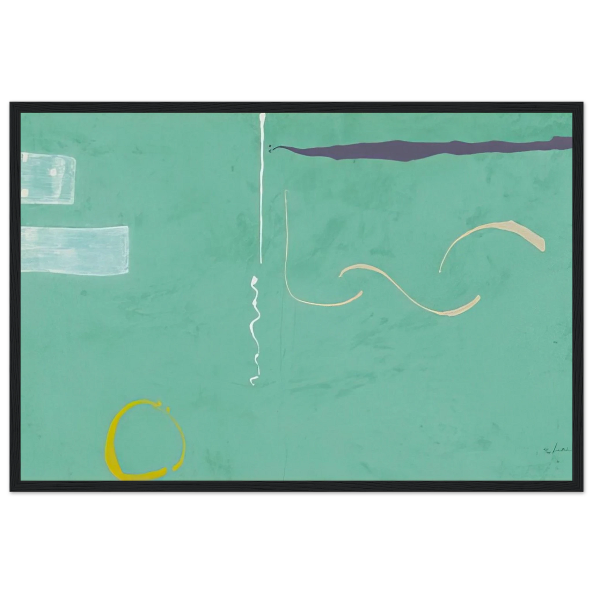 Tahiti - 1989 Framed Poster | Helen Frankenthaler Framed Prints Wall Art | Frankenthaler Helen