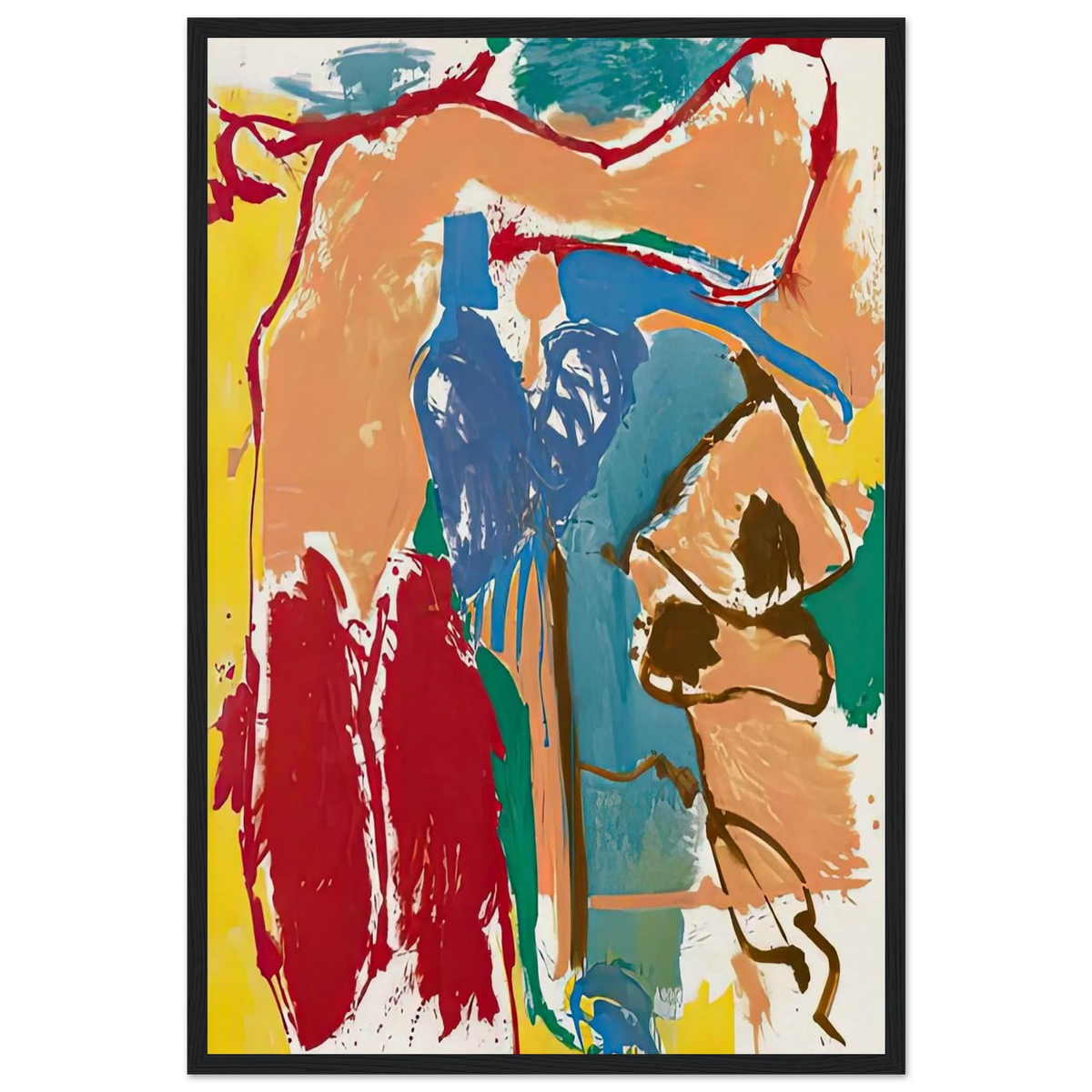 Mediterranean Thoughts, 1960- Framed Poster | Helen Frankenthaler Framed Prints Wall Art | Frankenthaler Helen