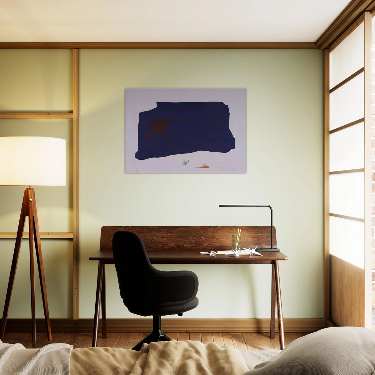 Variation II on Mauve Corner - 1969 Canvas | Helen Frankenthaler Canvas | Frankenthaler Helen
