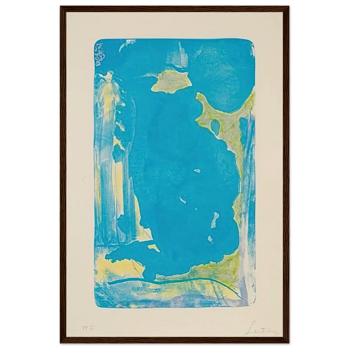 Reflections IV - 1995 Framed Poster | Helen Frankenthaler Framed Prints Wall Art | Frankenthaler Helen