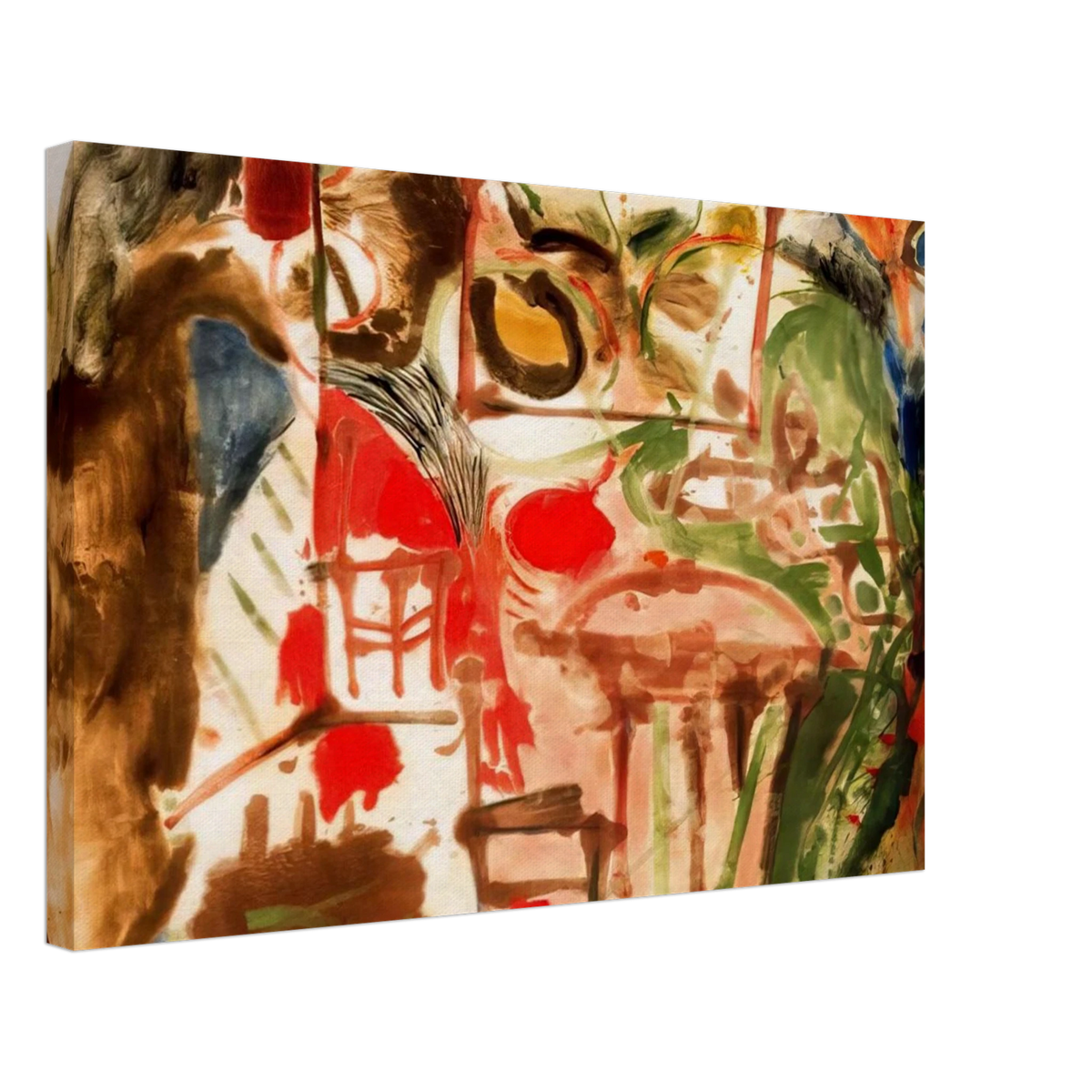 Interior - 1957 Canvas | Helen Frankenthaler Canvas | Frankenthaler Helen