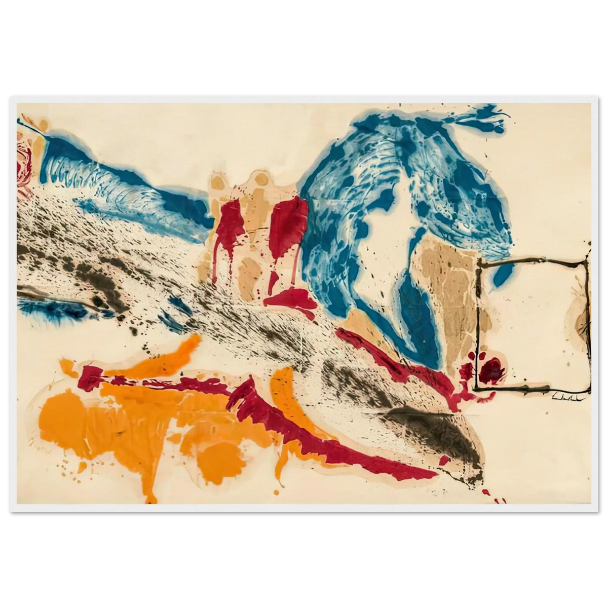Alassio, 1960- Framed Poster | Helen Frankenthaler Framed Prints Wall Art | Frankenthaler Helen