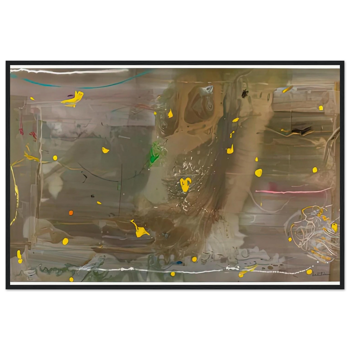 Halley’s Comet, 1985- Framed Poster | Helen Frankenthaler Framed Prints Wall Art | Frankenthaler Helen