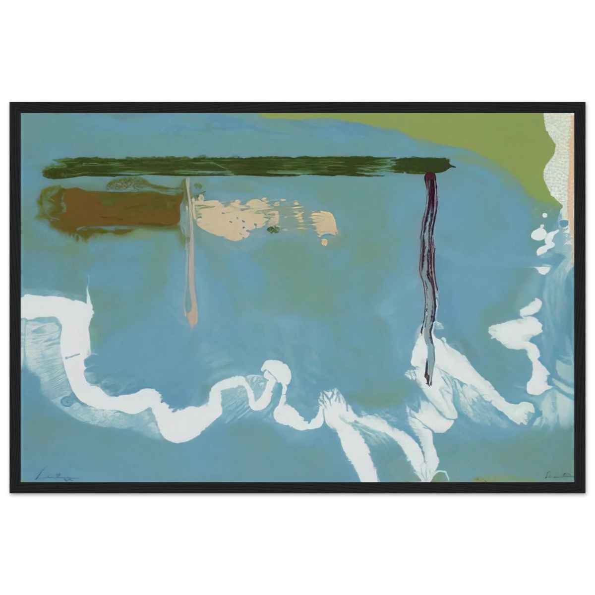 Skywriting - 1997 Framed Poster | Helen Frankenthaler Framed Prints Wall Art | Frankenthaler Helen