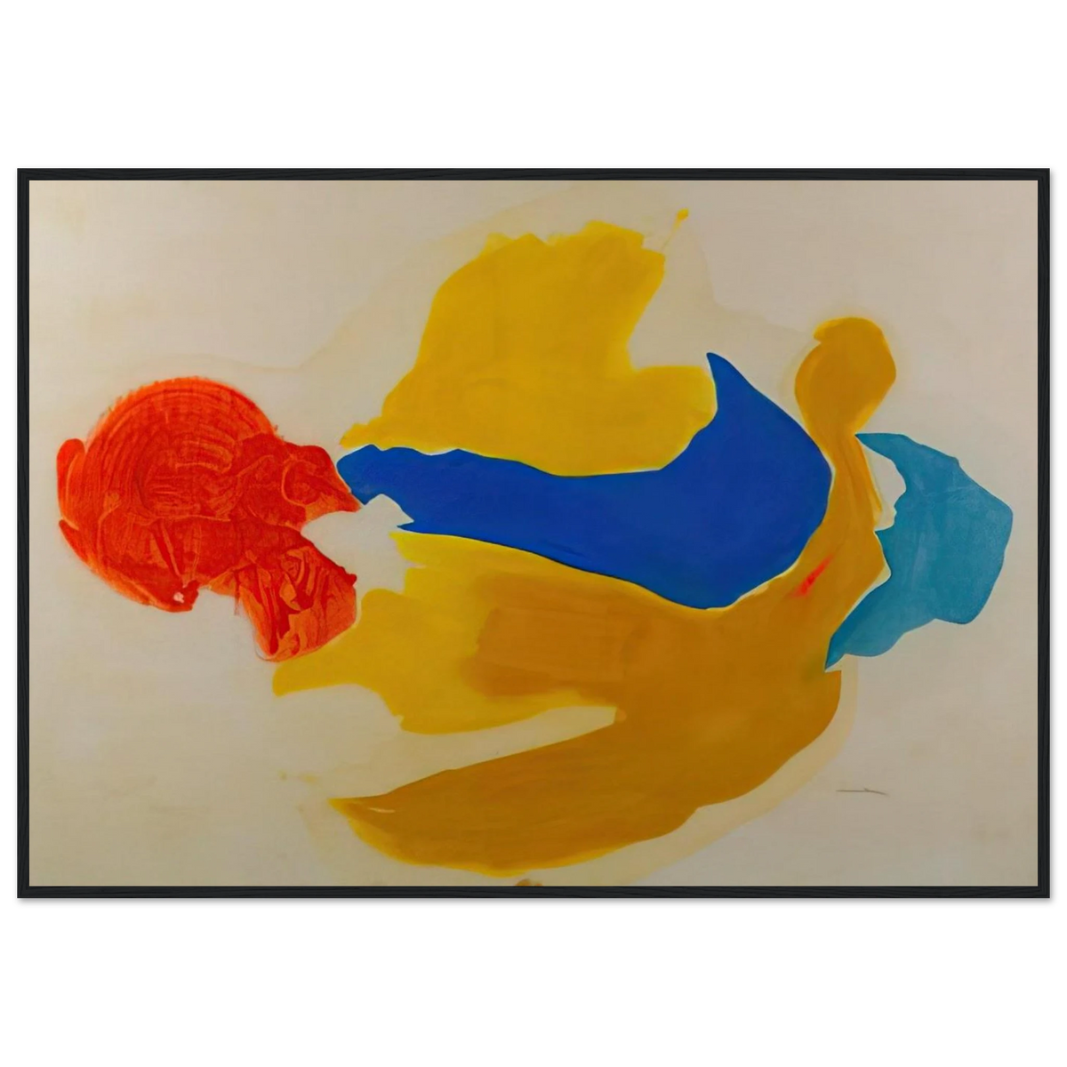 Blue Jay - 1963  United States Framed Poster | Helen Frankenthaler Framed Prints Wall Art | Frankenthaler Helen
