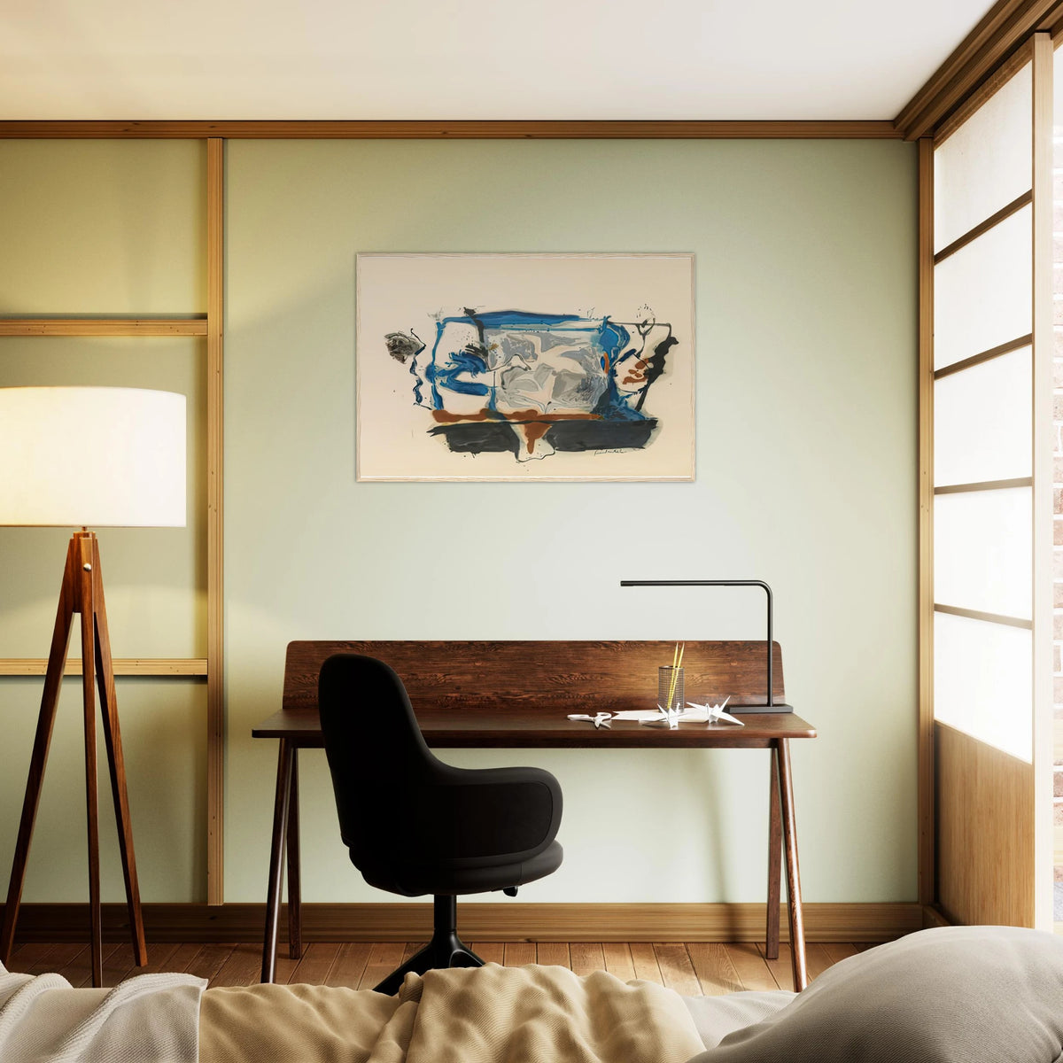 Swan Lake II, 1961- Framed Poster | Helen Frankenthaler Framed Prints Wall Art | Frankenthaler Helen