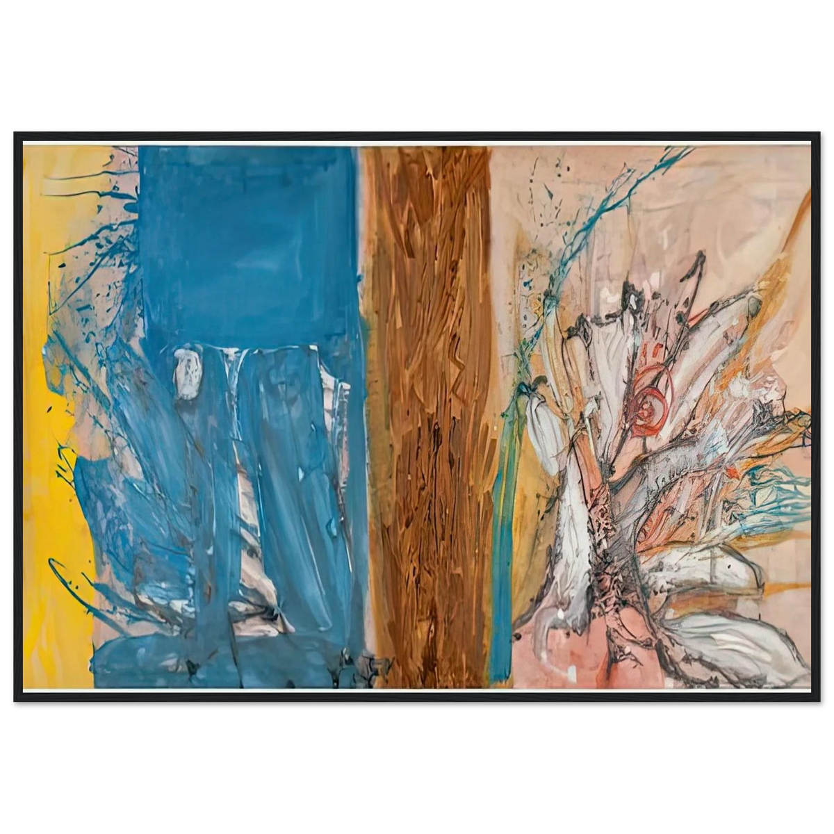 The Façade, 1954- Framed Poster | Helen Frankenthaler Framed Prints Wall Art | Frankenthaler Helen