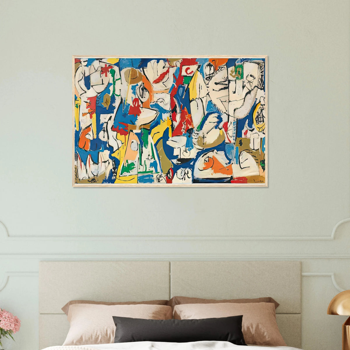The Jugglers, 1951- Framed Poster | Helen Frankenthaler Framed Prints Wall Art | Frankenthaler Helen