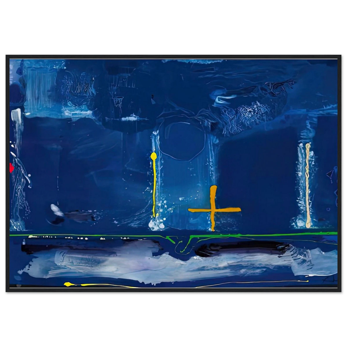 Sister Sky, 1991- Framed Poster | Helen Frankenthaler Framed Prints Wall Art | Frankenthaler Helen
