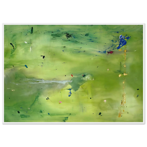 A Green Thought in a Green Shade - 1981 Framed Poster | Helen Frankenthaler Framed Prints Wall Art | Frankenthaler Helen