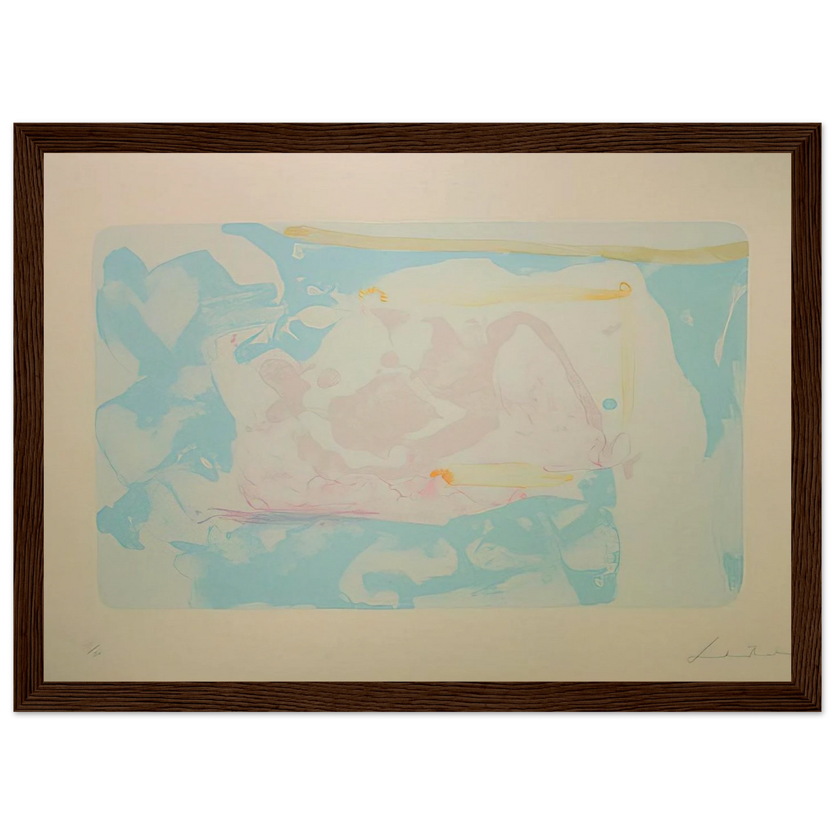 Reflections III - 1995 Framed Poster | Helen Frankenthaler Framed Prints Wall Art | Frankenthaler Helen