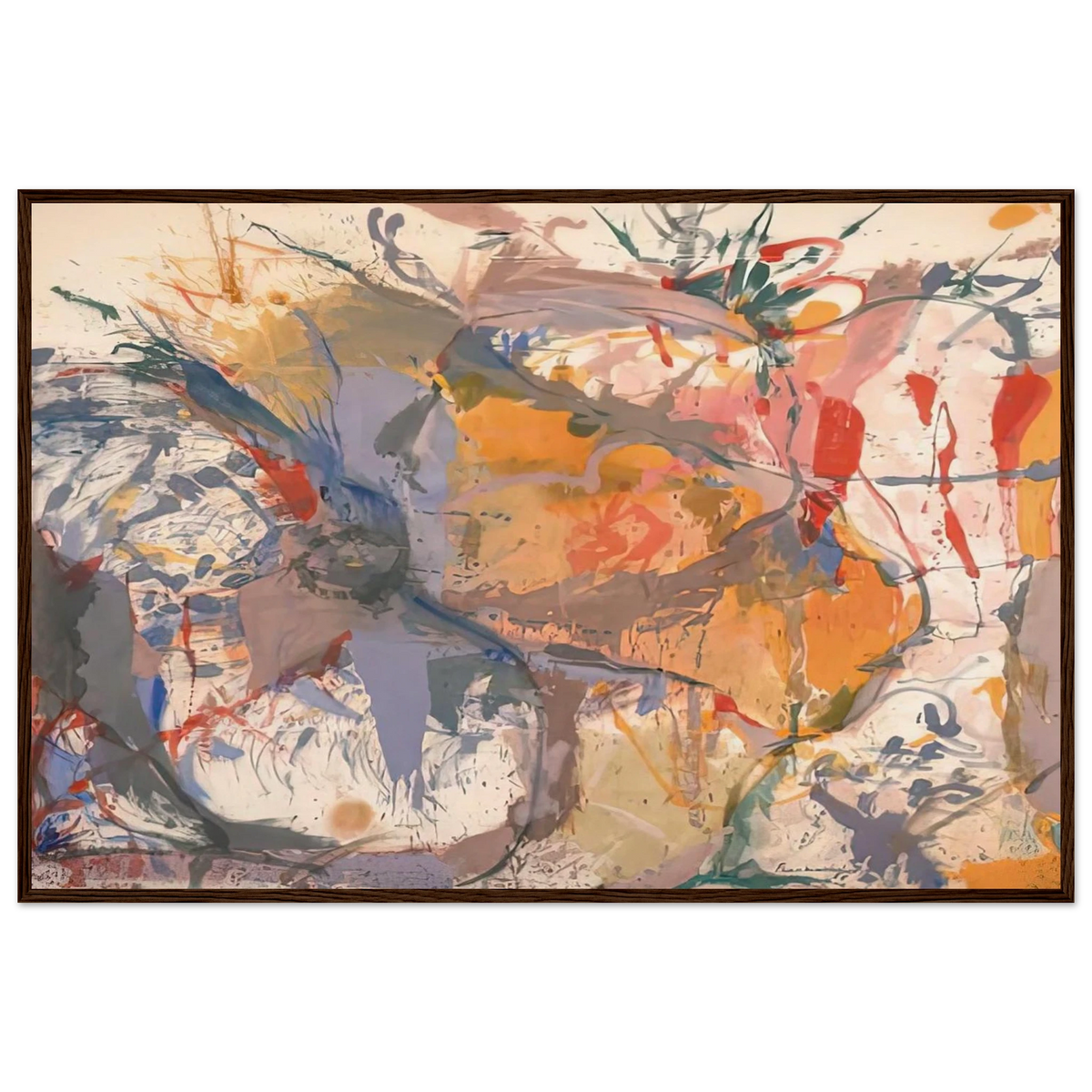 Before the Caves, 1958- Framed Poster | Helen Frankenthaler Framed Prints Wall Art | Frankenthaler Helen