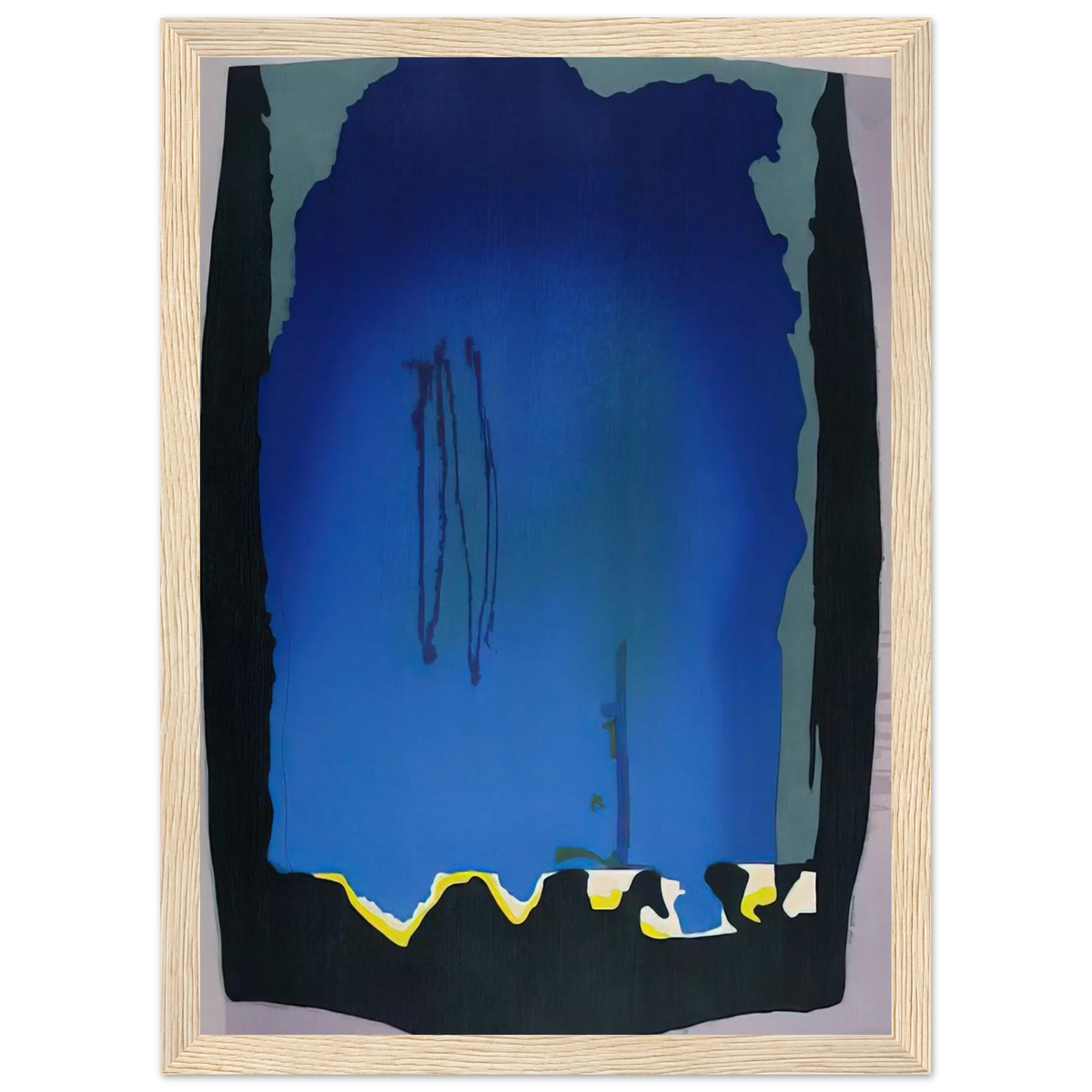 Freefall - 1992 Framed Poster | Helen Frankenthaler Framed Prints Wall Art | Frankenthaler Helen