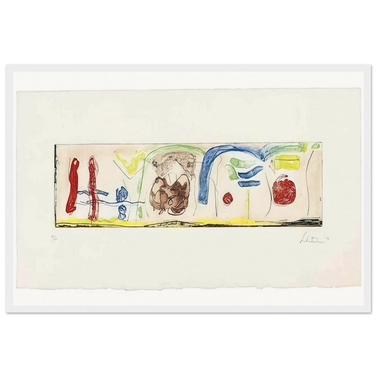 Bridges - 1996 Framed Poster | Helen Frankenthaler Framed Prints Wall Art | Frankenthaler Helen