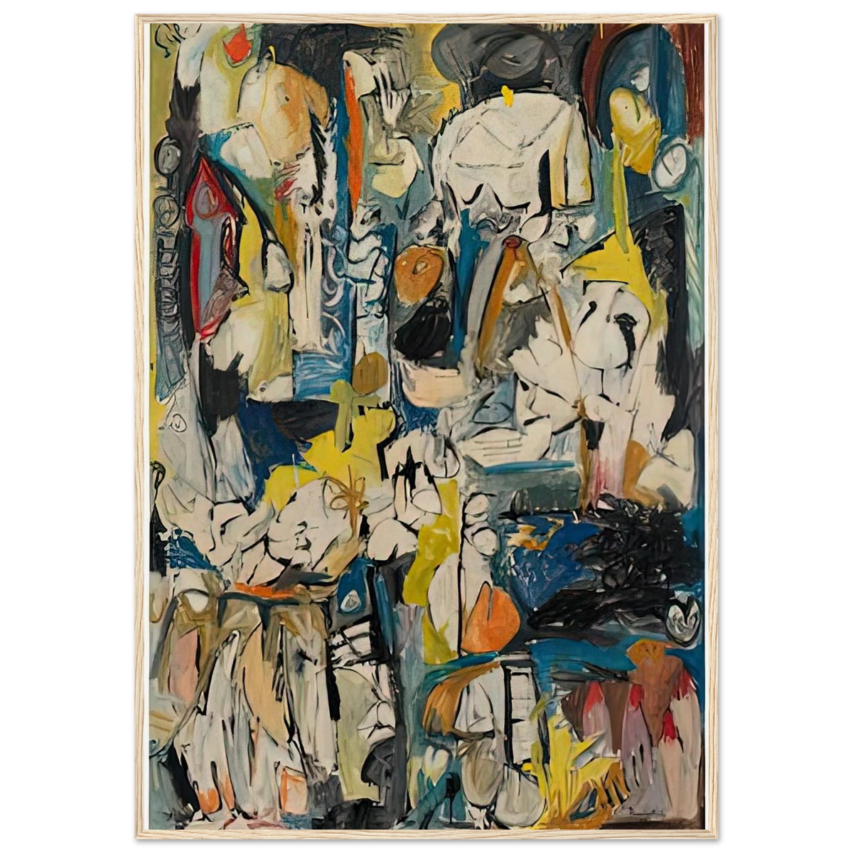 Village, 1951- Framed Poster | Helen Frankenthaler Framed Prints Wall Art | Frankenthaler Helen