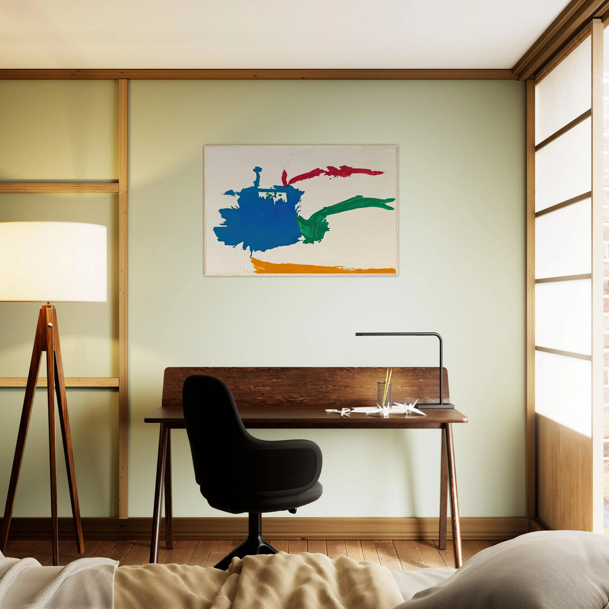 Italian Beach, 1960- Framed Poster | Helen Frankenthaler Framed Prints Wall Art | Frankenthaler Helen