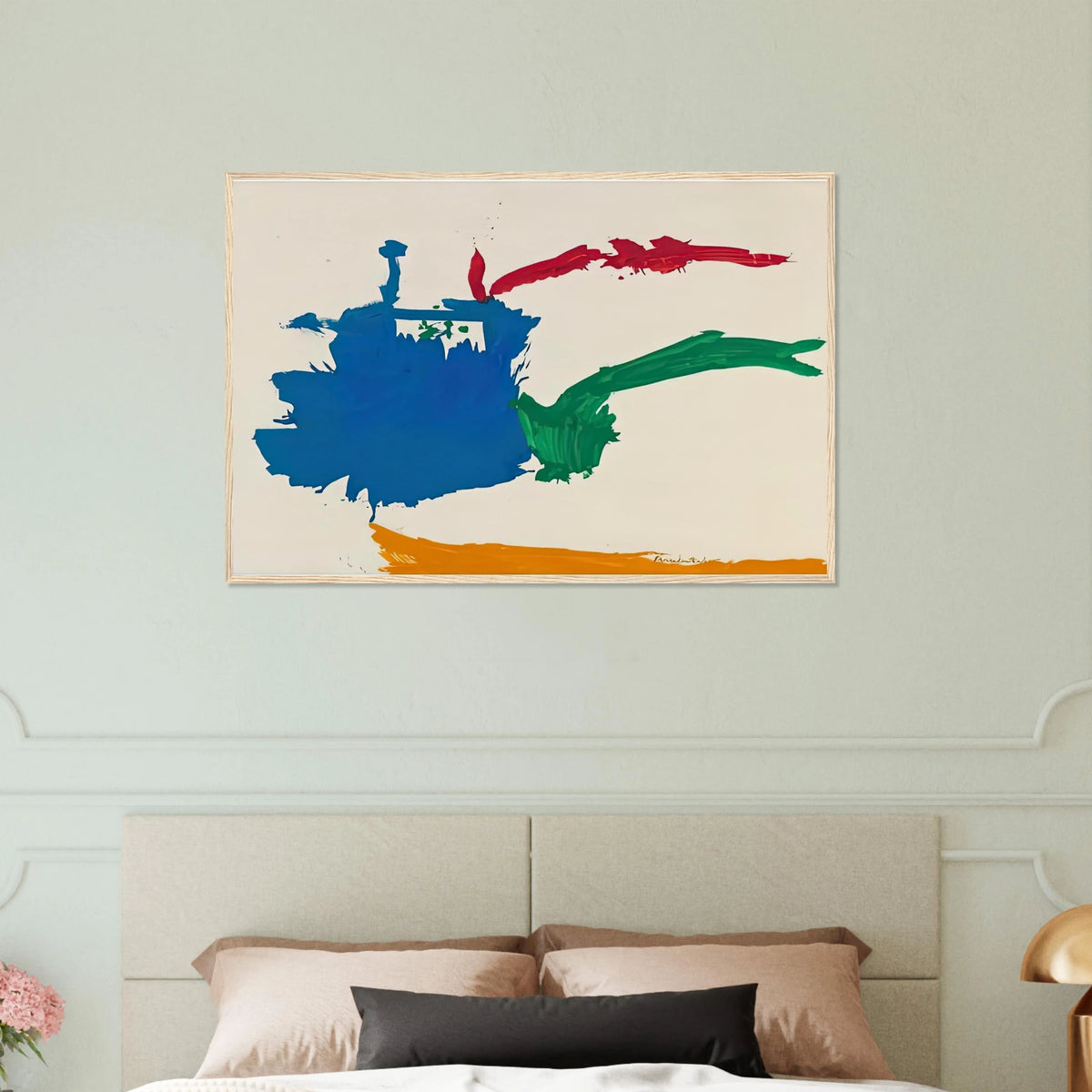 Italian Beach, 1960- Framed Poster | Helen Frankenthaler Framed Prints Wall Art | Frankenthaler Helen