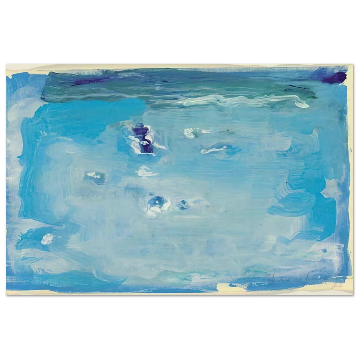 Untitled - Color Field Painting, Lyrical Abstraction Poster | Helen Frankenthaler Poster | Frankenthaler Helen