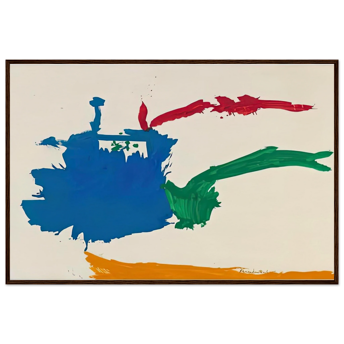 Italian Beach, 1960- Framed Poster | Helen Frankenthaler Framed Prints Wall Art | Frankenthaler Helen