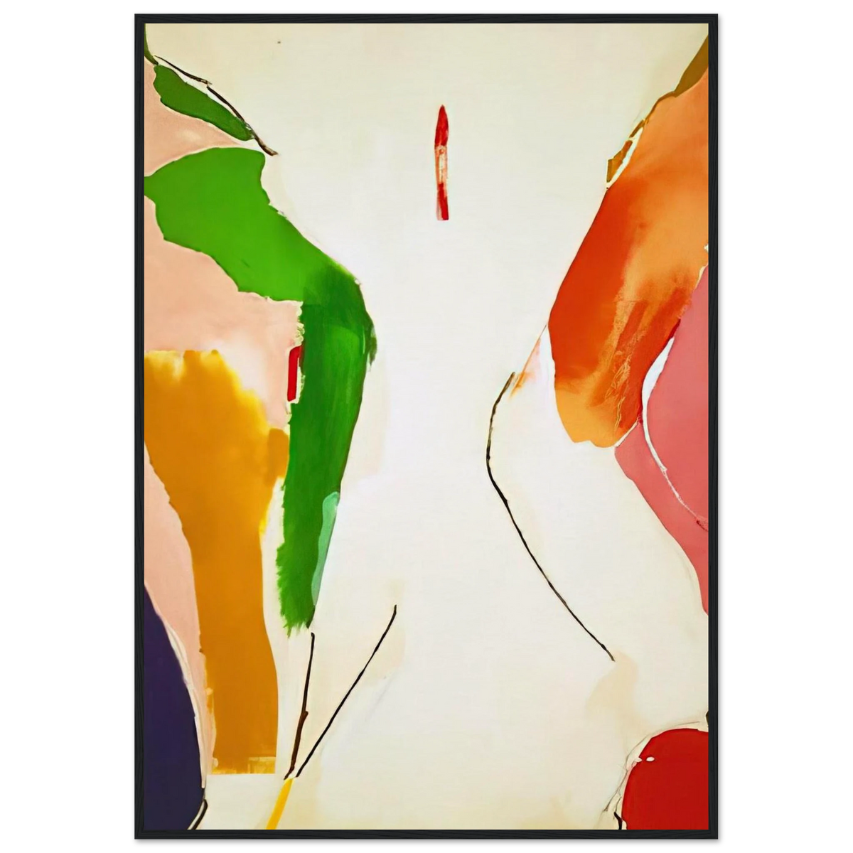 Living Edge - 1973 Framed Poster | Helen Frankenthaler Framed Prints Wall Art | Frankenthaler Helen
