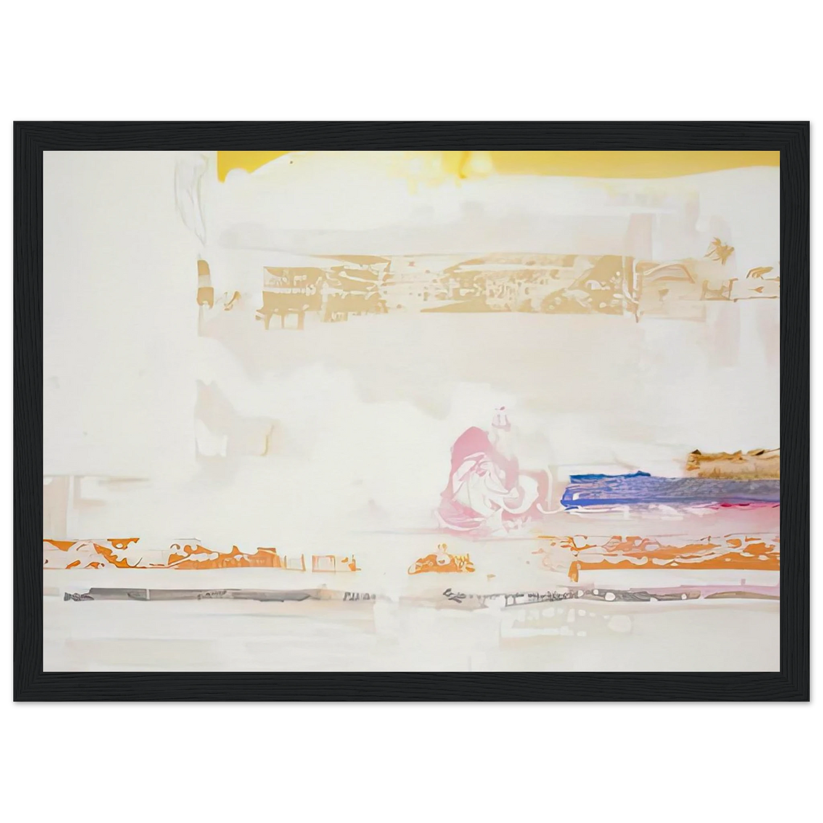 Snow Basin, 1990- Framed Poster | Helen Frankenthaler Framed Prints Wall Art | Frankenthaler Helen