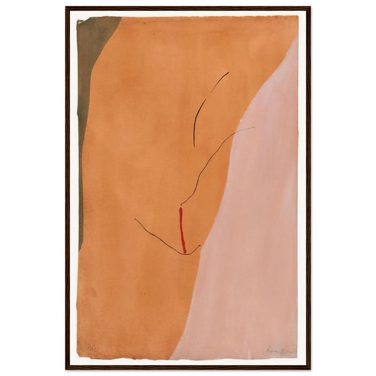 Sanguine Mood - 1971 Framed Poster | Helen Frankenthaler Framed Prints Wall Art | Frankenthaler Helen