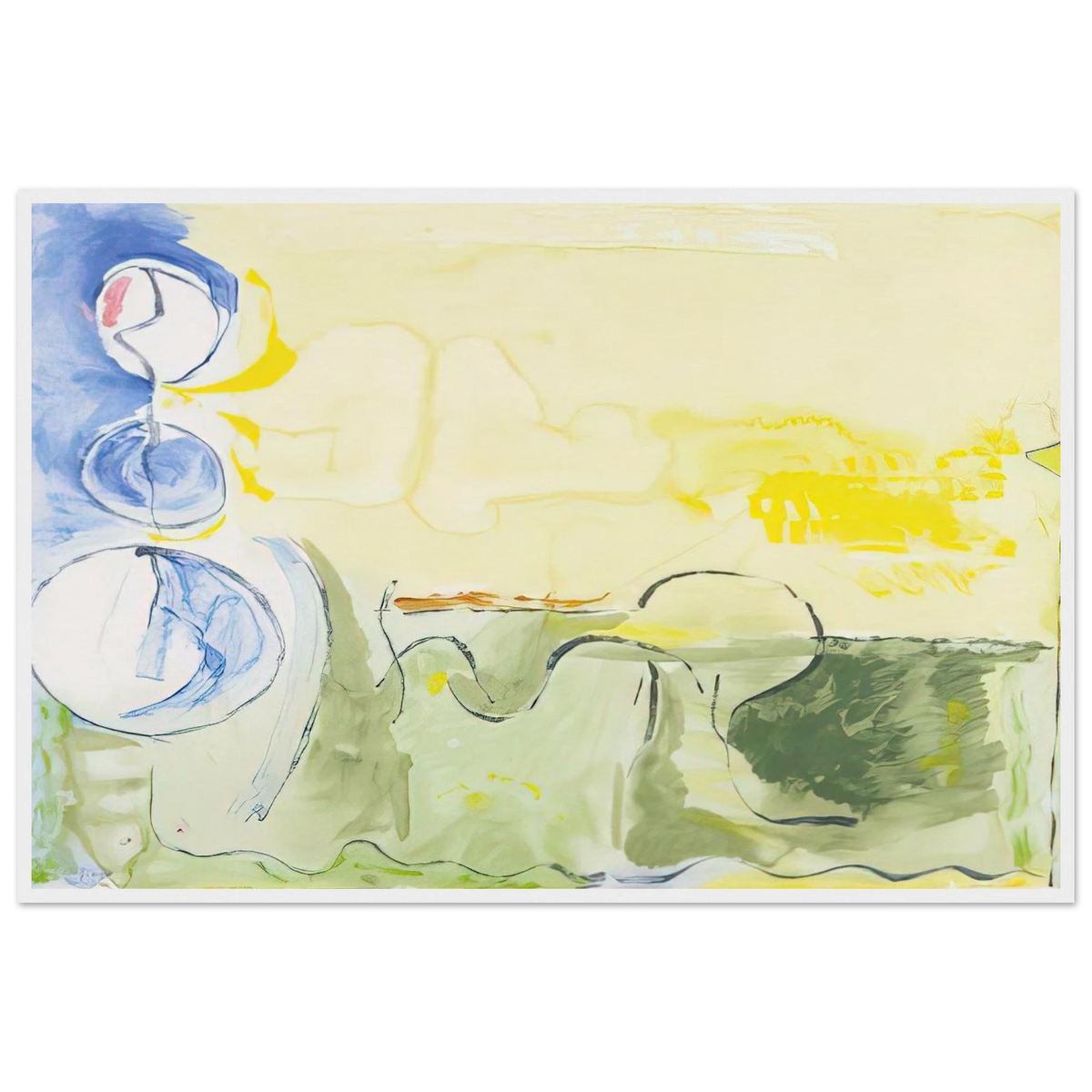 Flotilla - 2006 Framed Poster | Helen Frankenthaler Framed Prints Wall Art | Frankenthaler Helen