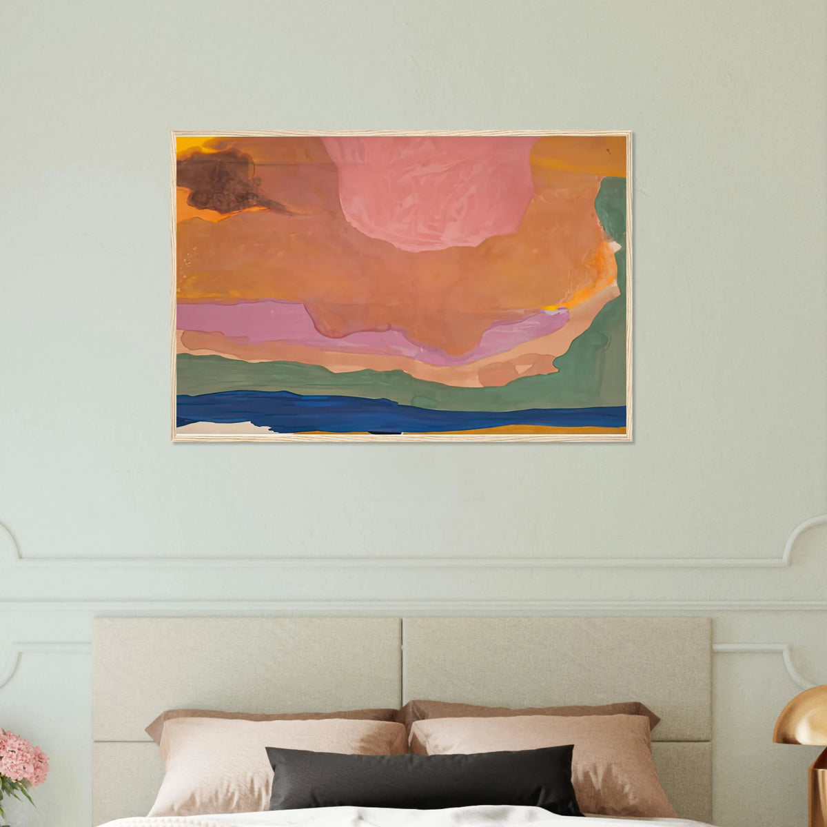 Flood, 1967- Framed Poster | Helen Frankenthaler Framed Prints Wall Art | Frankenthaler Helen