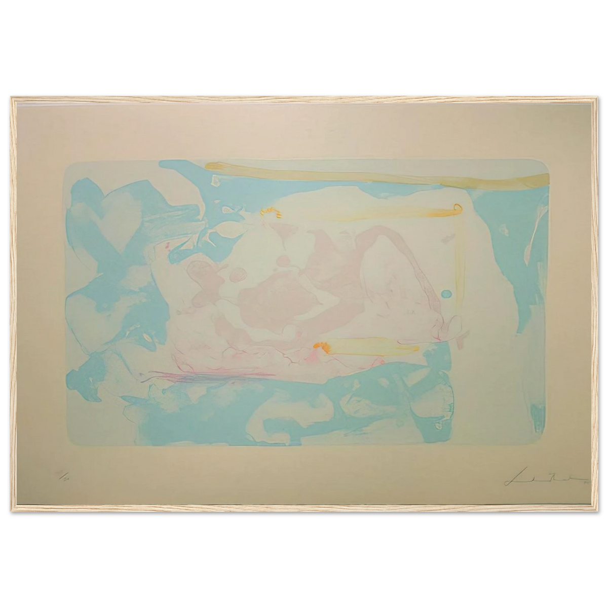 Reflections III - 1995 Framed Poster | Helen Frankenthaler Framed Prints Wall Art | Frankenthaler Helen
