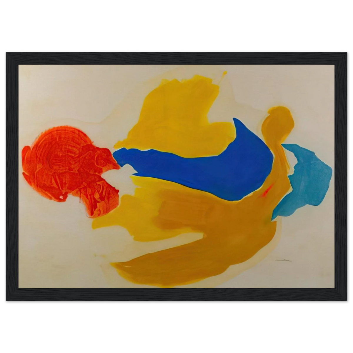 Blue Jay - 1963  United States Framed Poster | Helen Frankenthaler Framed Prints Wall Art | Frankenthaler Helen