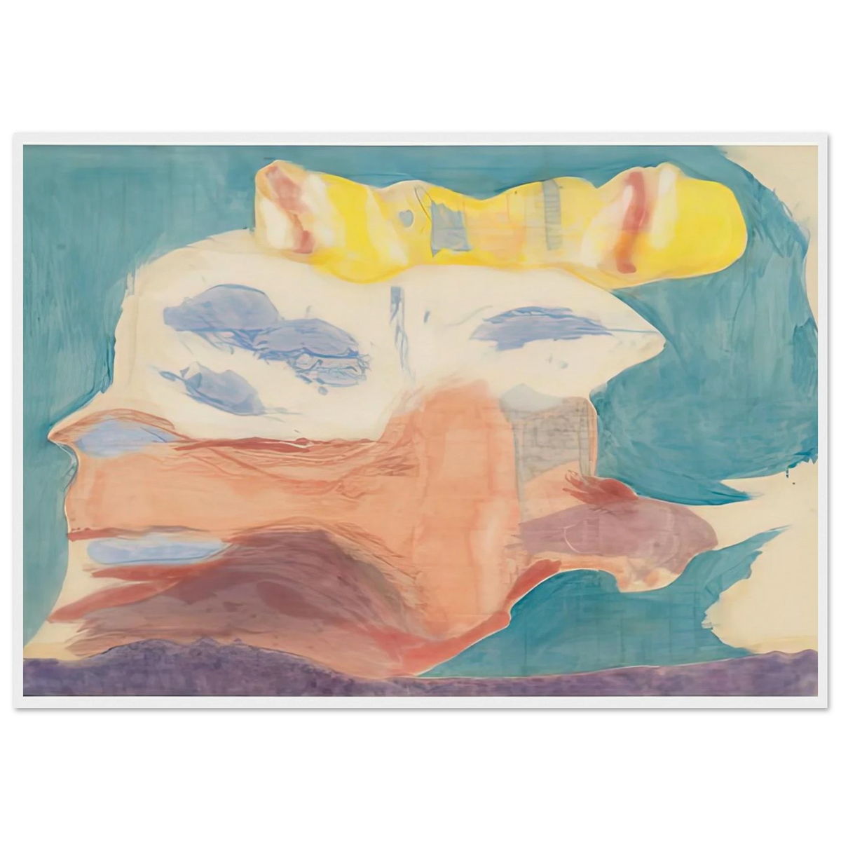 Sea Goddess, 1963- Framed Poster | Helen Frankenthaler Framed Prints Wall Art | Frankenthaler Helen
