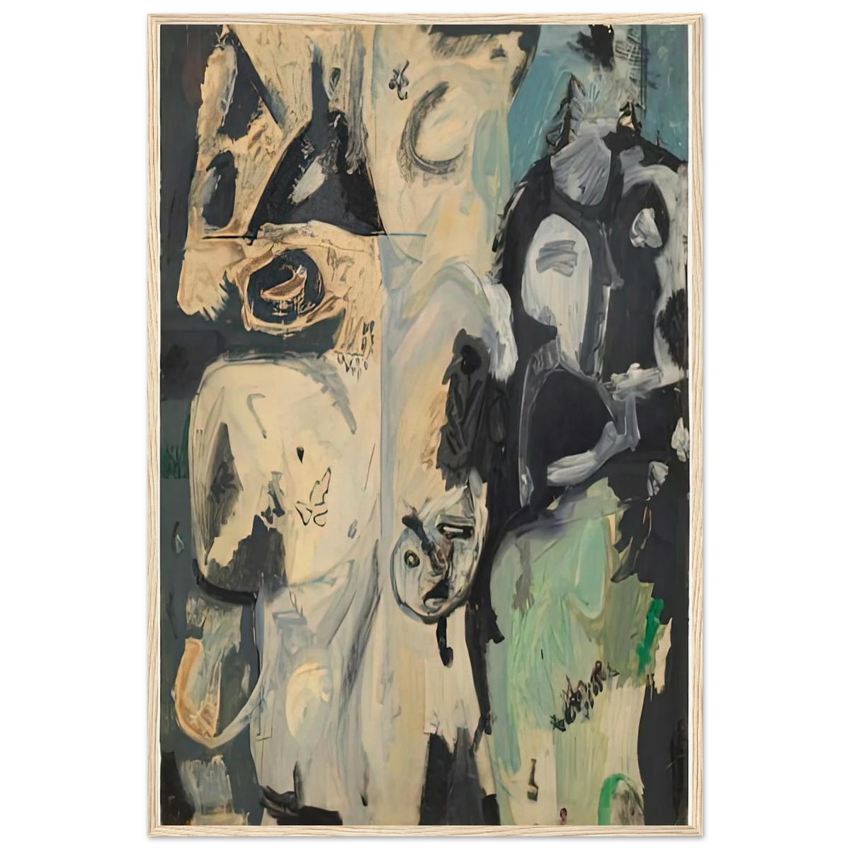 Untitled, 1950- Framed Poster | Helen Frankenthaler Framed Prints Wall Art | Frankenthaler Helen