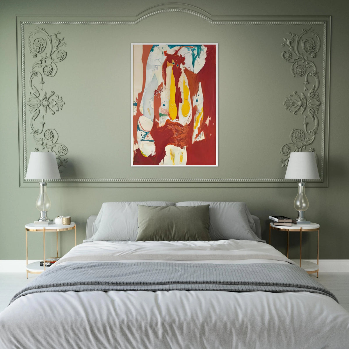The Red Sea, 1959- Framed Poster | Helen Frankenthaler Framed Prints Wall Art | Frankenthaler Helen